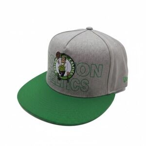 Ultra Game NBA‎ Boston Celtics Snapback Hat Grey Green Lucky Leprechaun